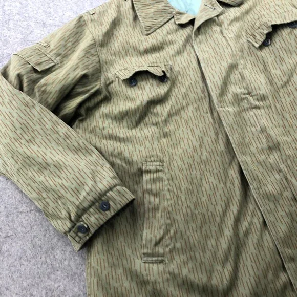 Vintage East Germany Military Jacket Stasi Raindrop Cold Weather Insulated k52